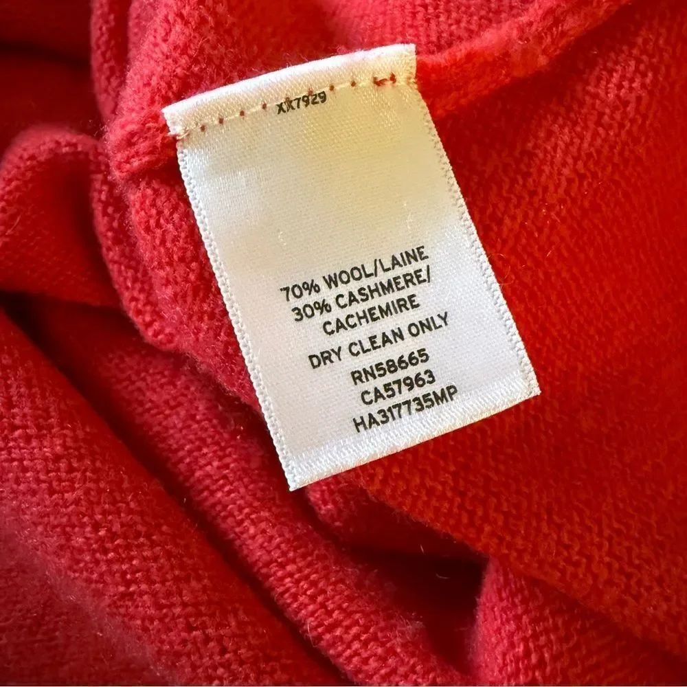 Halogen cashmere wool blend tunic sweater